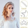 thumbnail image 2 of UJNDER Carnival GlamourGal Star Headband Alloy Five Pointed Star Hair Accessory for Festive Occasions With Elegant Design Silver, 2 of 9