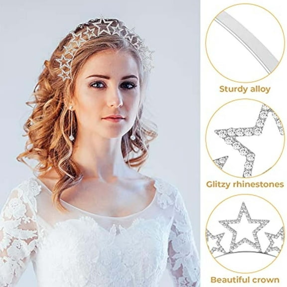 GlamourGal Star Headband Five Pointed Star Alloy Hair Accessory For Festive Occasions Elegant And Sparkling Design Km Headband Yoga Fashion Little Headbands Vac Seen Band Hair Band Wire Head