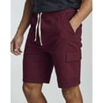 thumbnail image 5 of Real Essentials 3 Pack: Men's 9" Elastic Waistband Cargo Short With Drawstring, 5 of 6