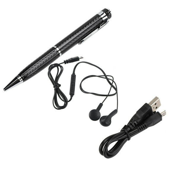 Grabadora de voz digital continua en forma de pluma de 20 horas Grabadora de audio con un solo botón de 192 Kbps