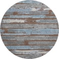 thumbnail image 2 of Addison Rugs Mayfield Premium Machine Washable Transitional Stripes Chocolate Round Rug, 8' X 8' Machine Washable Transitional Stripes Chocolate Oversized Sherpa Throw Blanket, 2 of 6
