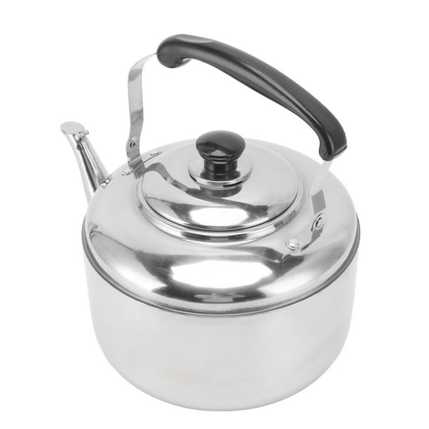 Hoja Hervidor, 5.5L de Gran Capacidad de Acero inoxidable té Pequeño Hervidor de Té anti -óxido para olla de gasolina para cocciónía de inducción