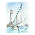 thumbnail image 3 of Harper, Ethan 15x18 Black Modern Framed Museum Art Print Titled - Sailing into the Harbor II, 3 of 5