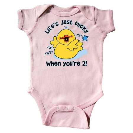 

Inktastic Life s Ducky 2nd Birthday Gift Baby Boy or Baby Girl Bodysuit