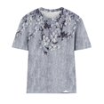 thumbnail image 4 of Kayannuo Womens Tops Shirts for Women Valentine's Day Women's Printed Round Neck Short Sleeve T-shirt Loose Top Blouses, 4 of 4