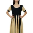 thumbnail image 7 of Bimba Classic Chic Designer Dress Long Georgette Kurta Flaired Zig-Zag Party Wear Kurti, 7 of 7