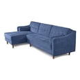 thumbnail image 4 of Sala Modular Sofá Cama Reversible De Velvet Azul Beehive Memory Foam Modelo Mondlak, 4 of 8