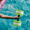 thumbnail image 2 of Barra con mancuernas acuáticas, mancuerna flotante de EVA, barra de natación, barra de mano para hombres y mujeres, mancuerna para ejercicio acuático Verde, 2 of 8