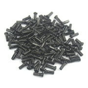 Yucurem 50pcs Metal Nipples for 14G 2mm Spokes Mountain Bike Cycling Parts (Black)