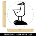 thumbnail image 2 of Cute Seagull Bird on Rock Self-Inking Rubber Stamp Ink Stamper - Black Ink - Medium 1 Inch, 2 of 7