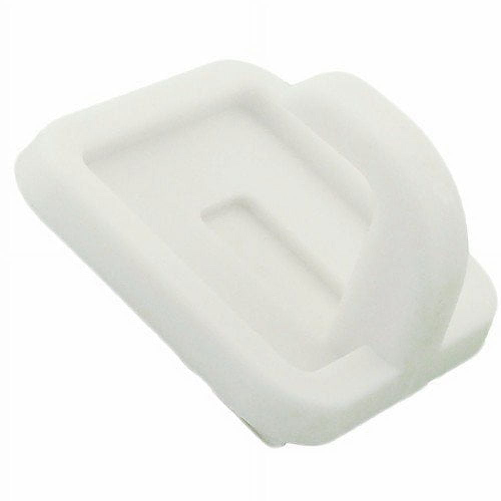 Wideskall 16 Pcs White Self Adhesive Plastic Square Hook Small