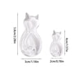 thumbnail image 2 of ziyahi 2 Pieces ABS Animal Shape Hook Punch-free Decorative Self-adhesive Replacement Simple Style Bathroom Key Hanger Transparent, 2 of 9