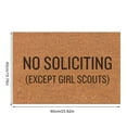 thumbnail image 3 of Hewann Doormat No Soliciting Doormat | Funny Welcome Entryway Mat | Non-Slip Carpet Rug | for Home, Office & RV | Polyester | Easy to Clean | Multicolor Doormat, 3 of 7