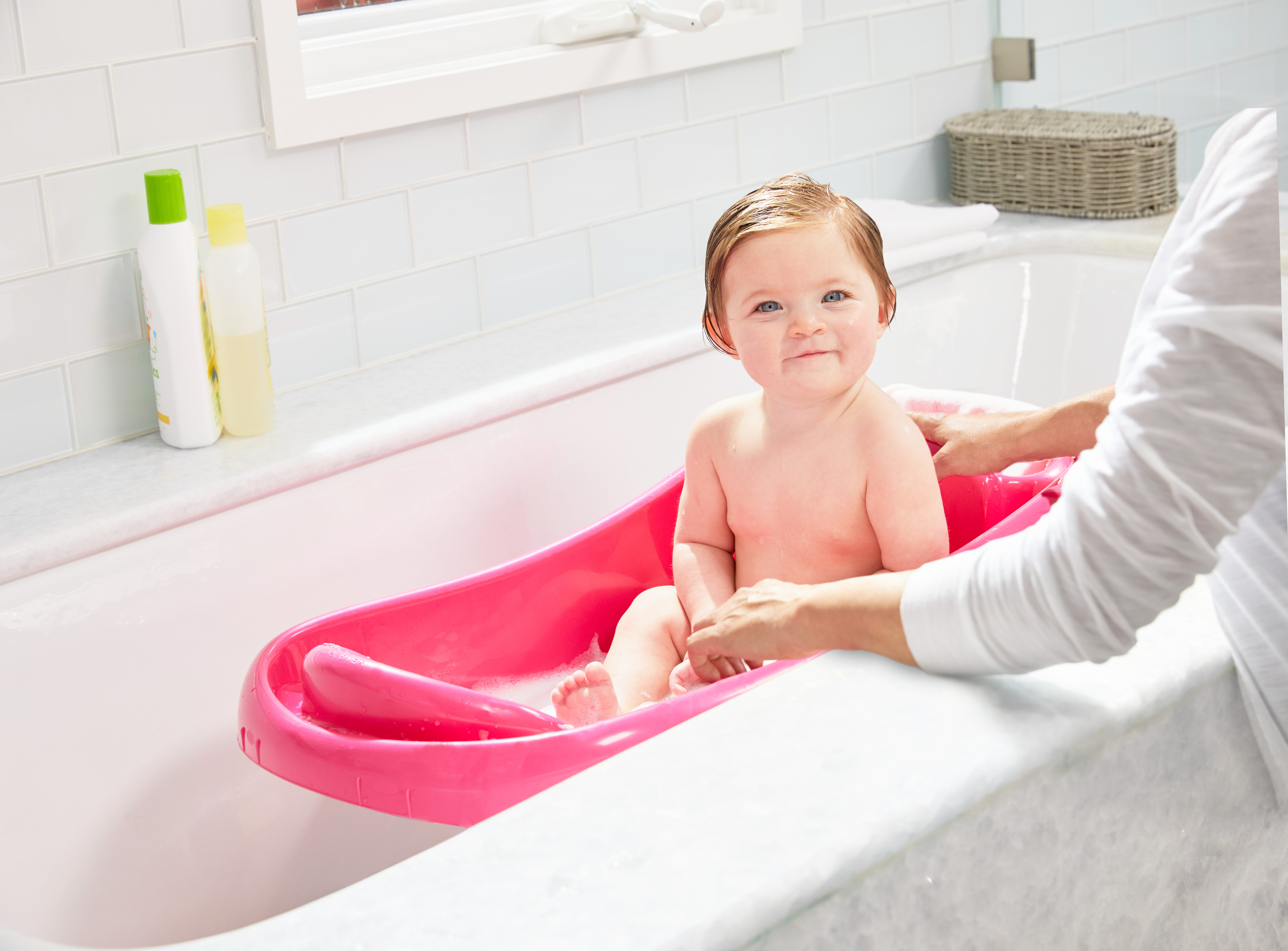 The First Years Y7135 Sure Comfort Deluxe Newborn To Toddler Tub Pink - image 2 of 7