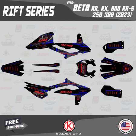 Kalair GFX Graphics Kit for Beta Xtrainer RR RX RR-S 250 300 (2023) Rift Series