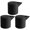 Black, variant on 3pcs Premium Silicone Bottle Stoppers Ergonomic Push Pull Closures For Wine Preservations Home Pubs Essential