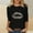 Black, variant on Runfenguu Western Graphic Tees For Women Womens T Shirt Dress Ladies' Easter Day Printed Round Neck Three Quarter Sleeve 3/4 Sleeve T-Shirt Loose
