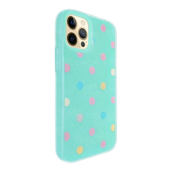 Funda de diseño doble capa Selicell vidrio 9D para iPhone 12 pro menta