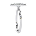 thumbnail image 3 of AFFY Halo Solitaire Engagement Ring for Women, 1.00 Carat (ctw) Marquise and Round Cut Lab Grown Diamond Ring In 10K Solid White Gold F-G, VS-SI Quality Gifts For Her Ring Size-6.5, 3 of 7