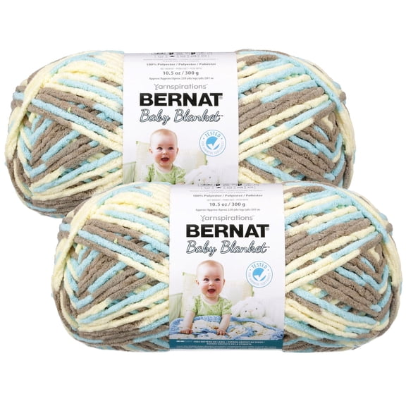 (Pack of 2) Bernat Baby Blanket Big Ball Yarn-Beach Babe