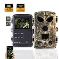 thumbnail image 1 of Trail Camera 8K Wildlife Camera with BT GPS WiFi  APP Night Vision  Camera Waterproof  60MP Photos  Fast Trigger Hunting Camera, 1 of 7