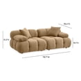 thumbnail image 6 of Calliope Cafe Au Lait Performance Velvet Modular Loveseat, 6 of 6