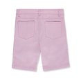 thumbnail image 2 of Dreamstar Girls' Twill Bermuda Shorts - lilac, 4t (Toddler), 2 of 2