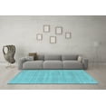 thumbnail image 3 of Ahgly Company Indoor Rectangle Solid Light Blue Modern Area Rugs, 8' x 10', 3 of 4