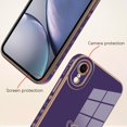 thumbnail image 2 of for iPhone XR Case Love Heart Plating Electroplate Luxury Elegant Case Camera Protector Soft TPU Shockproof Protective Corner Back Cover iPhone XR Case -Purple, 2 of 11