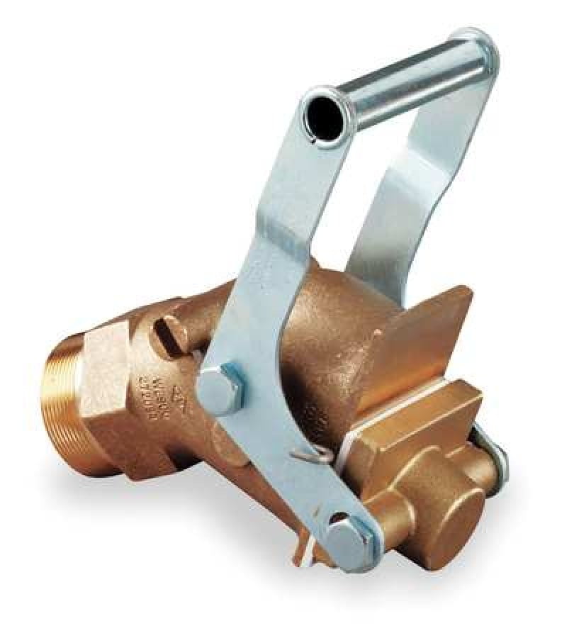 GAV 272034 Drum Faucet,2 In,SelfClosing,Brass