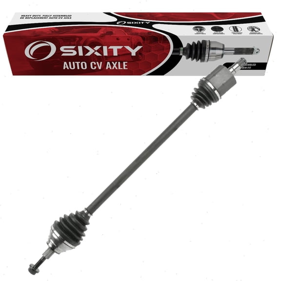 Sixity Front Right CV Axle compatible with Volkswagen Passat 2.0L 2.5L L4 L5 2006-2012 - Passenger Side Complete Axle Shaft Assembly