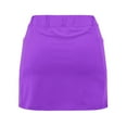thumbnail image 6 of Jxximdong Running Shorts for Women, Pocket Pants Solid Mid Waist Culottes Short Skirts Skinny Pants, Purple Women's Casual Shorts, 6 of 6