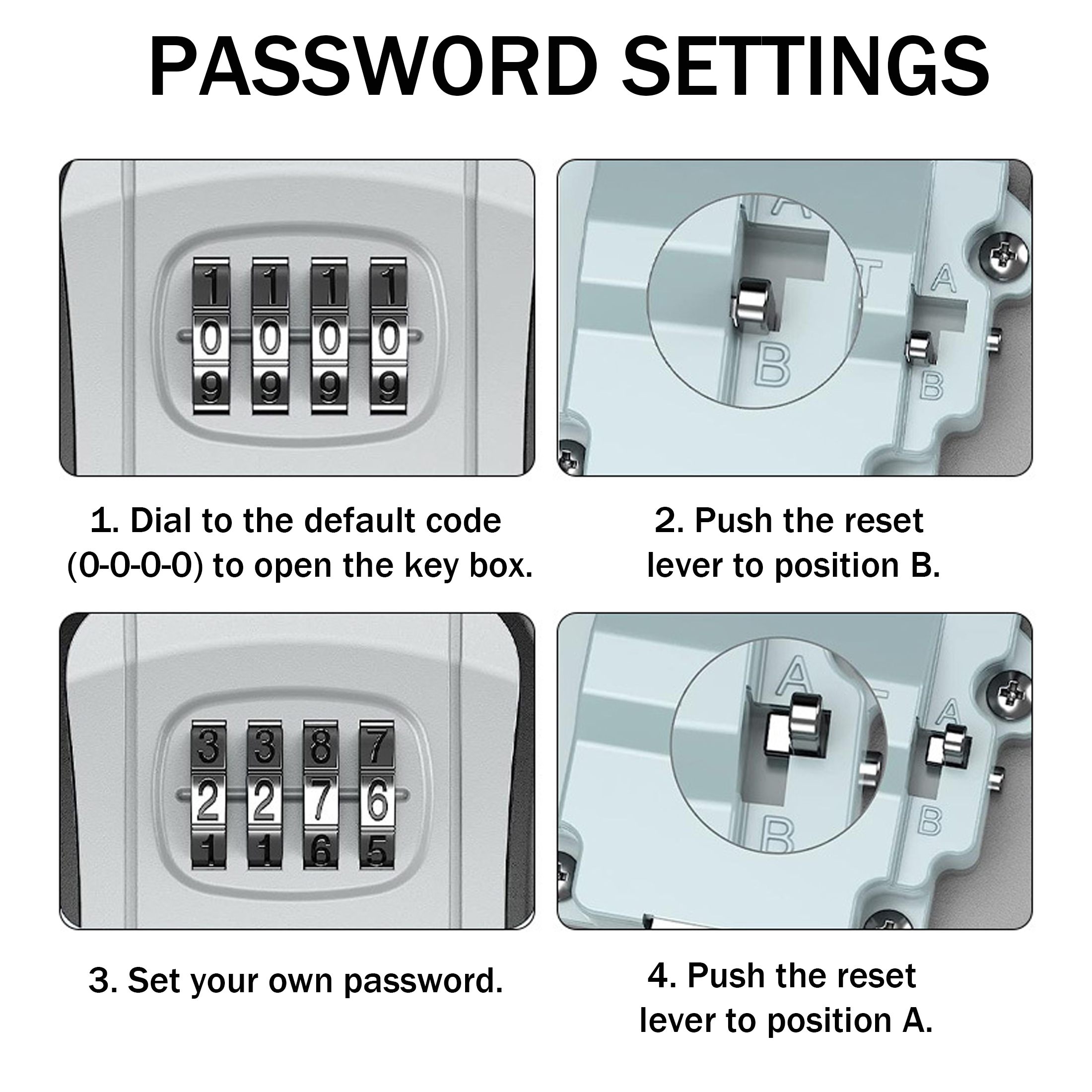 Fabulas Key Lock Box with Combination Lock photo 7