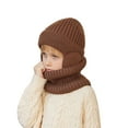 thumbnail image 5 of 5-12Y Kids Earflap Beanie and Scarf Set for Girls Boys,Winter Warm Knit Ski Hat with Fleece Lined for 4-10 Years, 5 of 5