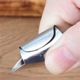 thumbnail image 4 of Stainless Steel Finger Protector, Adjustable Separator Resistant Thumb Guard Peelers, Adjustable Cut Resistant Finger Protector, for Nuts, Fruits, Seafood Sheller,Set of 5, 4 of 8