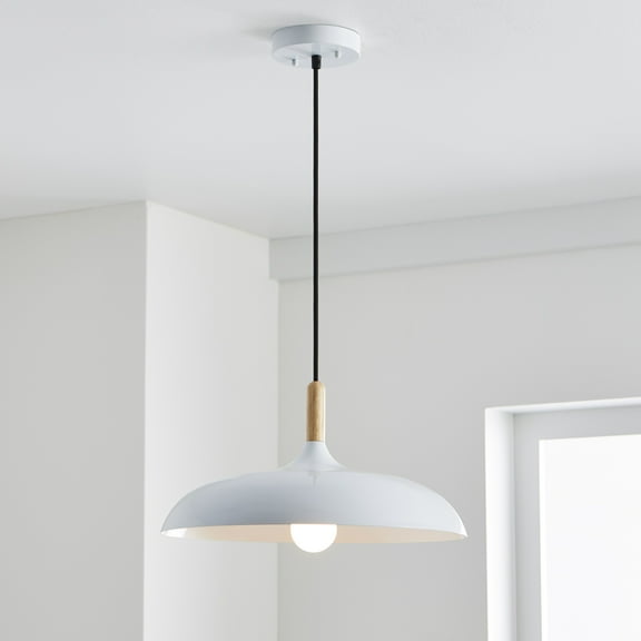 Open Box Better Homes&Gardens Single Head Pendant White,1 A19 Bulb,1PK