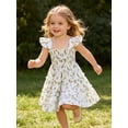 thumbnail image 3 of Happy Town Toddler Girl Summer Dress Kids Sleeveless Ruffle Dresses for Girls Summer Beach Sundress, 3 of 8