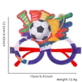 thumbnail image 3 of Pieza de utilería Gafas Gafas de fiesta Accesorios de fútbol Cumpleaños decorativos Novedad Palabra Gafas de sol Foto Copa divertida Aficionados temáticos Favores de fútbol, 3 of 8