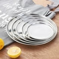 thumbnail image 3 of Clearance!!Metal Storage Tray Round Stainless Steel Tray Snack Fruit Cosmetics Jewelry Storage Organizer European Style Dinner Plates Gold Dining Plate, 3 of 7