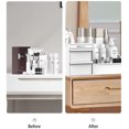thumbnail image 4 of Makeup Desk Organizer, Makeup Organizer With Drawers, Bathroom Countertop Organizer for Cosmetics, Vanity Holder for Lipstick, Brushes, Lotions, Eyeshadow, Nail Polish and Jewelry (White), 4 of 8
