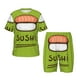 thumbnail image 1 of Balery Fresh Sushi Conjunto de Pijama Infantil de Manga Corta con Estampado – Ropa de Dormir de Algodón Suave-Small, 1 of 6
