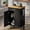 26-Inch Black, variant on Walsunny Kitchen Island Table Stand with Storage on Wheels,Rolling Kitchen Cart Storage Cabinet with Drawer,White