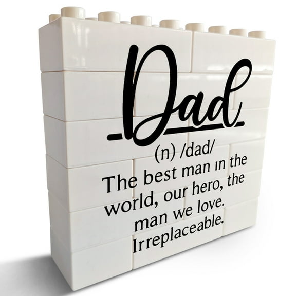 Desk Sign 4.7x5 Inch Dad Gifts For Fathers Day Birthday Gifts Desk Decor Decorative Plaque Sign Rustic Desk Decorative Sign Father Of The Bride Gifts Christmas Gifts Shelf Table Decoration