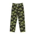 thumbnail image 4 of Xecao Light Green Excavator Men's Straight Lounge Pajama Pants: The Ultimate in Comfortable Sleepwear, 4 of 9