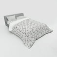 thumbnail image 3 of Ambesonne Tribal Bedding Set 3 Pcs, Muted Toned Hatching Forms, Twin, Grey Pale Taupe and White, 3 of 3