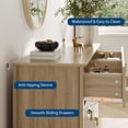 thumbnail image 5 of EastVita Fluted Dresser 47 Inch Wide Storage Organizer Cabinet for Living Room Hallway Entryway Natural, 5 of 7