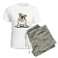 thumbnail image 5 of CafePress - Cute English Bulldog Women's Light Pajamas - Women's Short Sleeve Print T-Shirt and Pants Light Cotton Pajama Set, 5 of 7