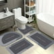 thumbnail image 4 of 4 Piezas Juego de Alfombras para Baño Antideslizantes Absorbentes, 4 of 6