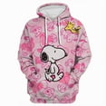 thumbnail image 3 of Nueva sudadera con capucha con estampado de dibujos animados de Snoopy, con forma de corazón, para mujer, bonita sudadera holgada con dibujos animados, informal, versátil y a la moda, 3 of 5
