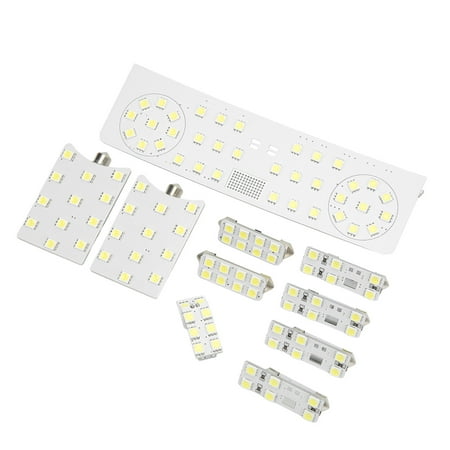 

Interior Map Light Car Reading Light Multipurpose 50000H 10Pcs/Set Ceiling Lamp 8000LM 108LEDs For Automotive